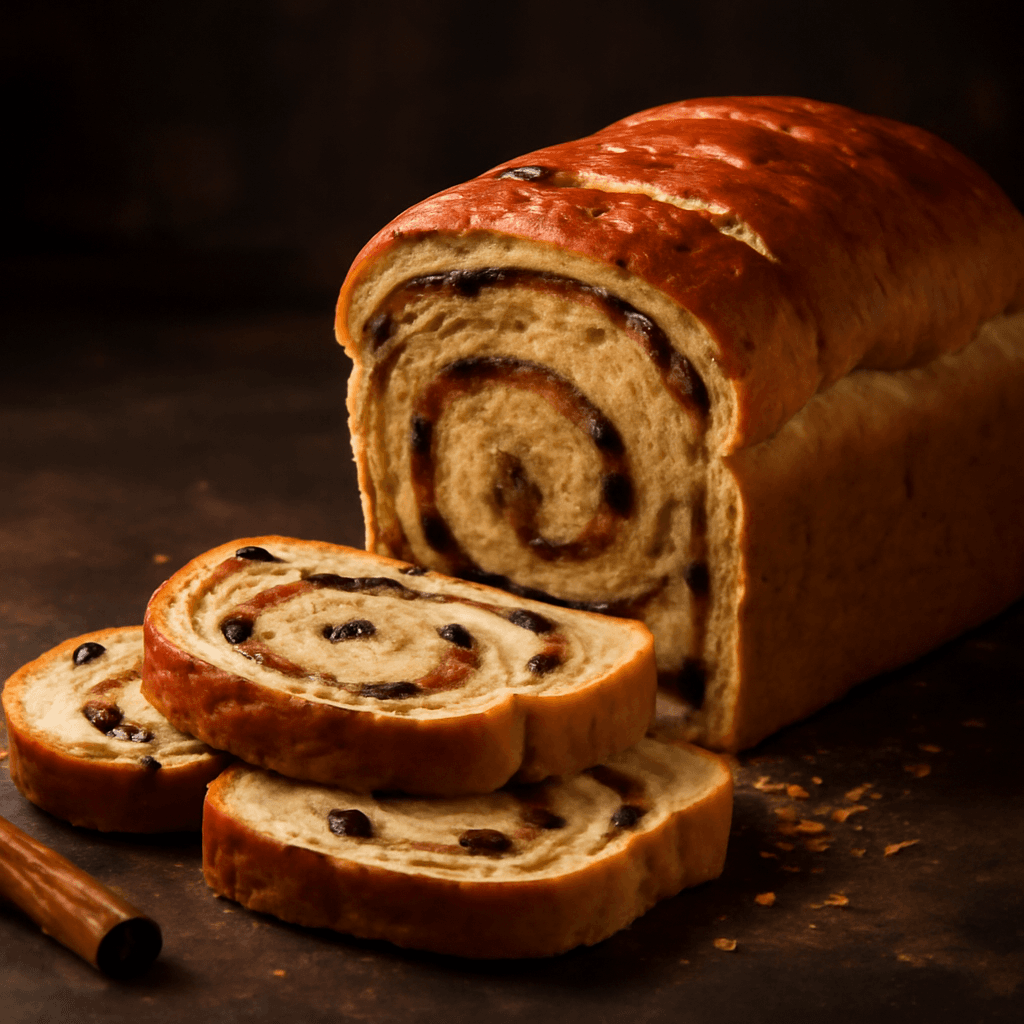 Cinnamon Raisin Bread - freshly baked bread