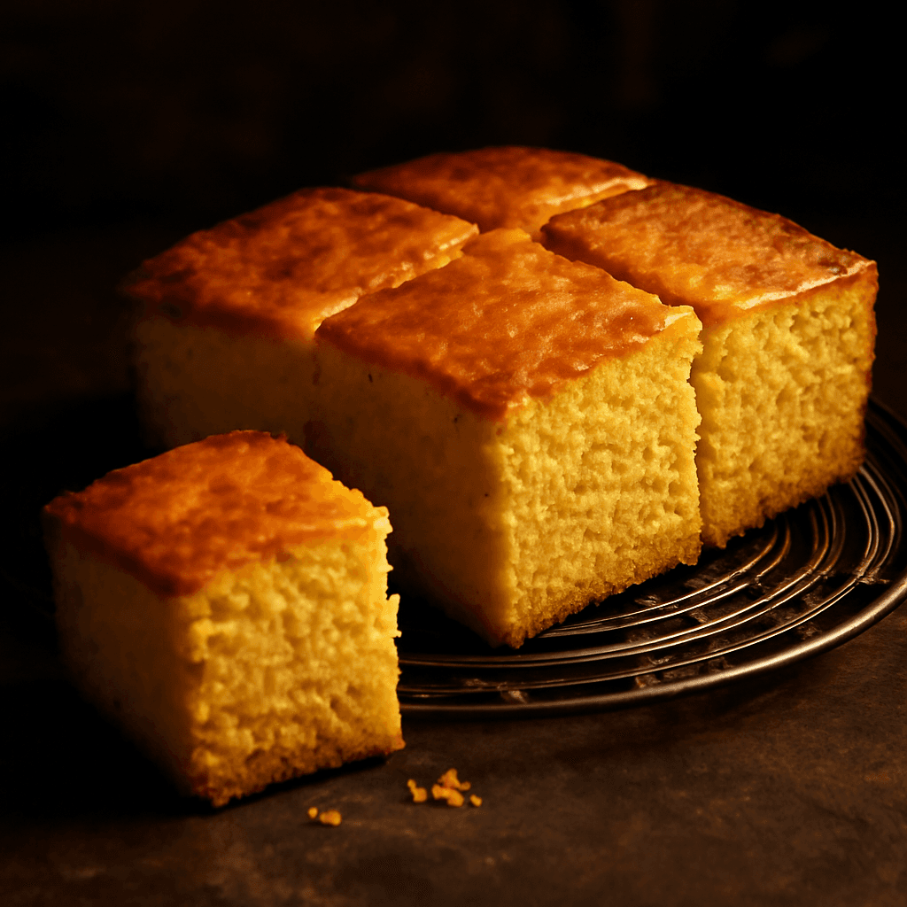 Classic Cornbread - freshly baked bread