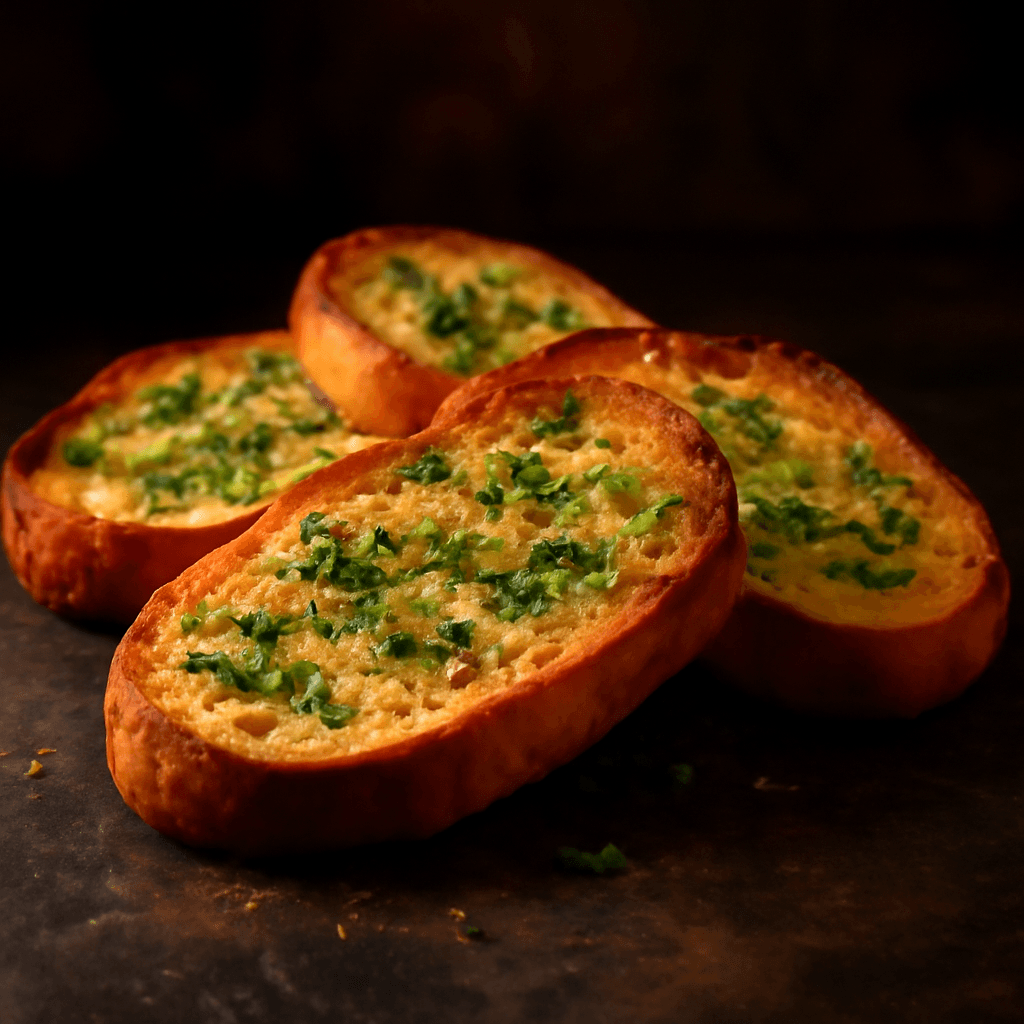 Classic Garlic Bread - freshly baked bread