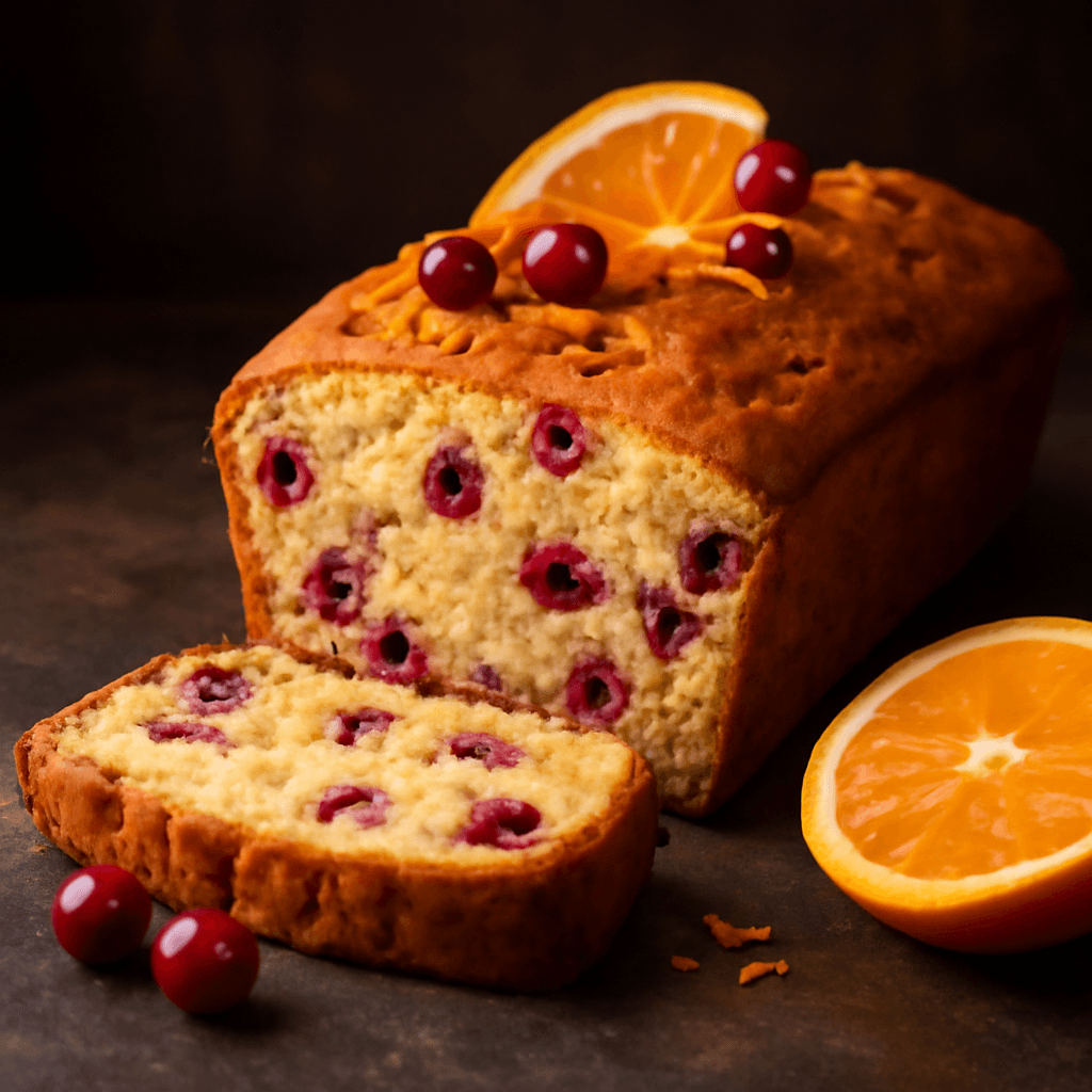Cranberry Orange Bread - freshly baked bread