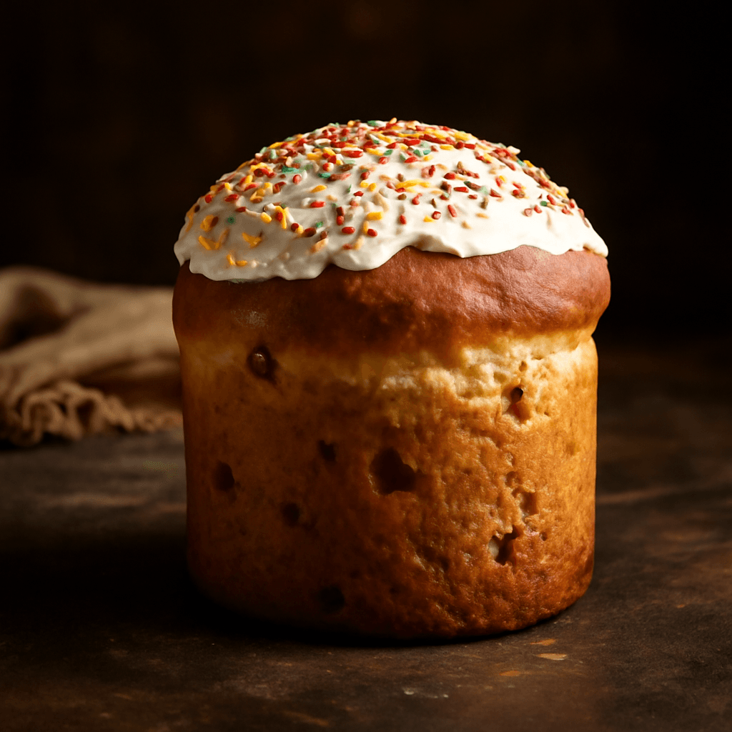 Easter Bread (Paska) - freshly baked bread
