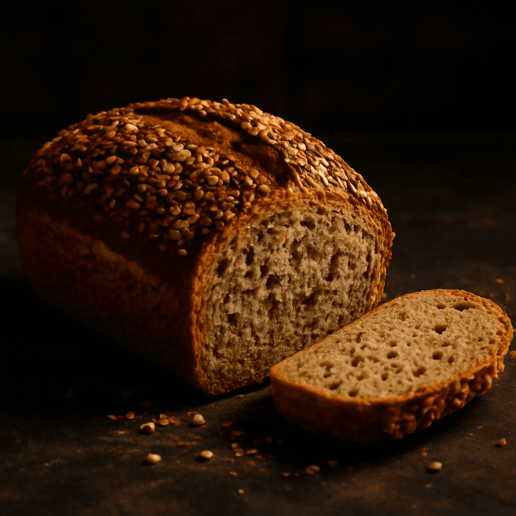 Hearty Multigrain Bread - freshly baked bread