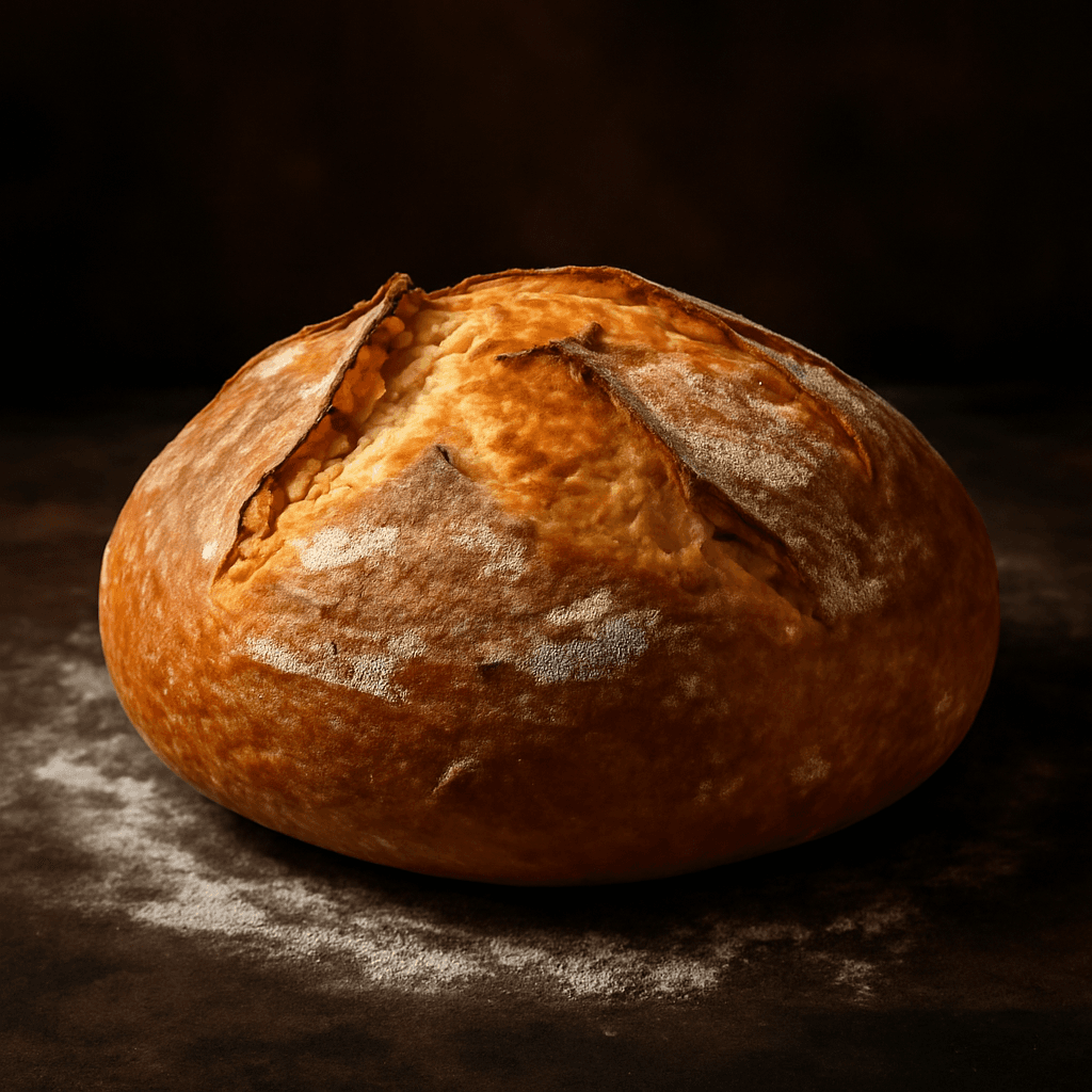 No-Knead Artisan Bread - freshly baked bread