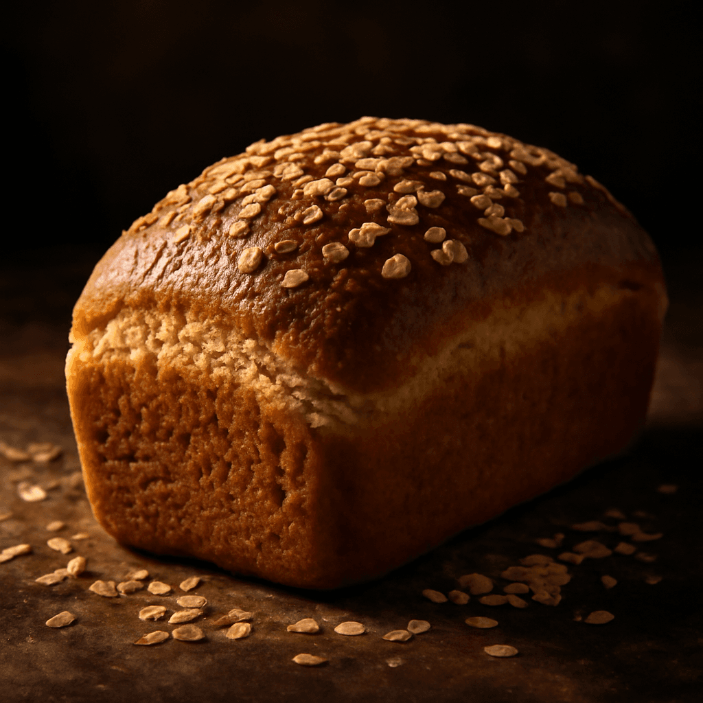 Honey Oatmeal Bread - freshly baked bread