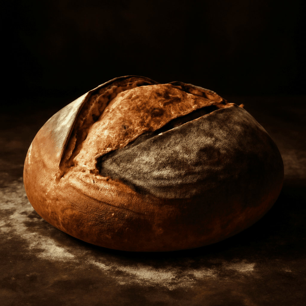 Pain de Campagne (French Country Bread) - freshly baked bread