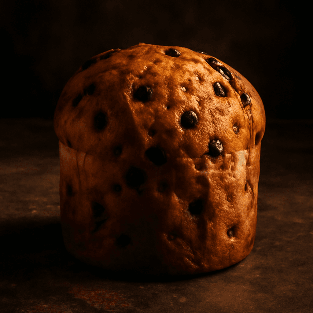 Panettone - freshly baked bread