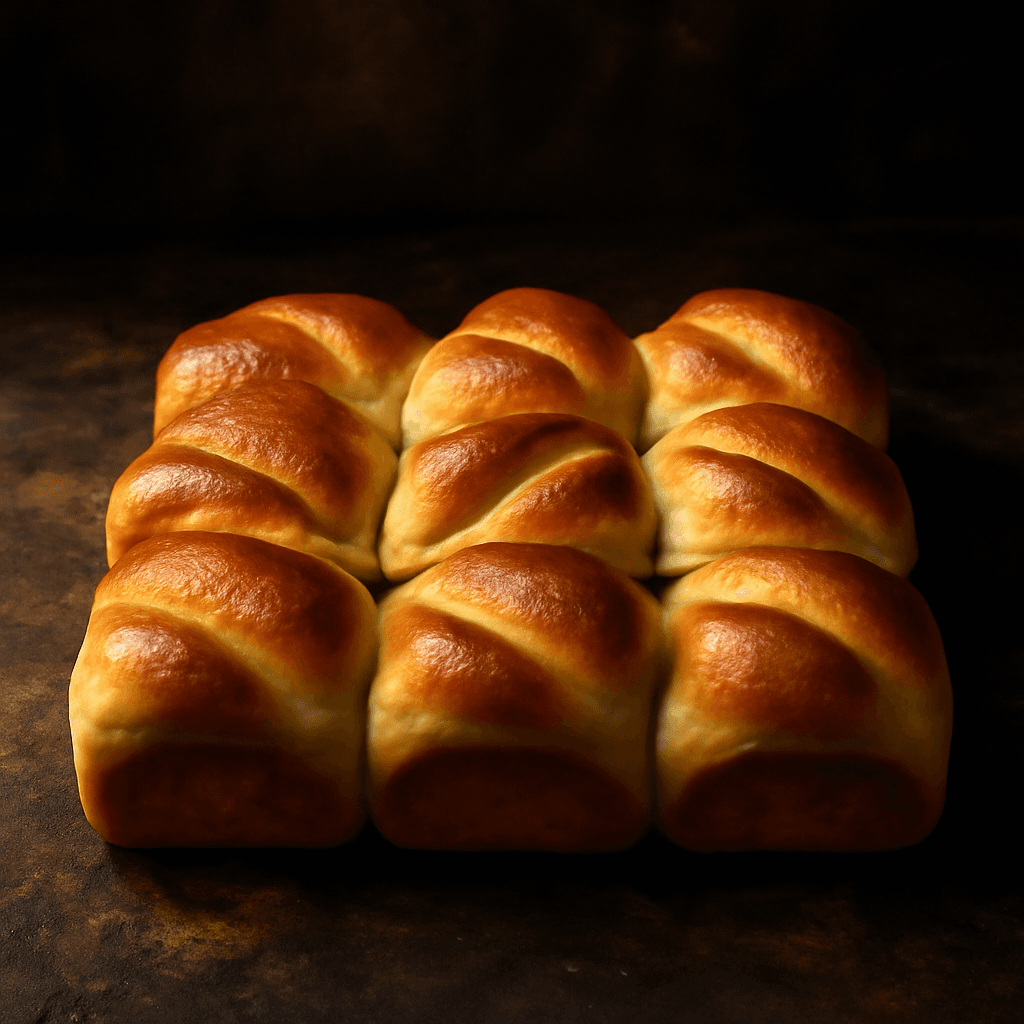 Parker House Rolls - freshly baked bread
