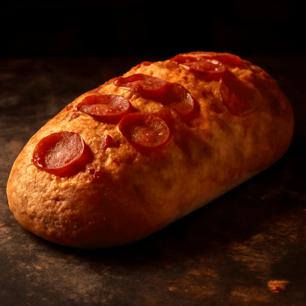 Pepperoni Bread - freshly baked bread