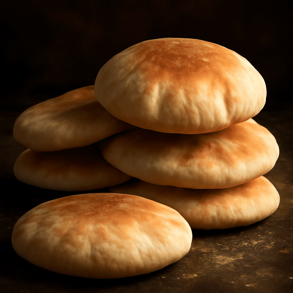 Homemade Pita Bread - freshly baked bread
