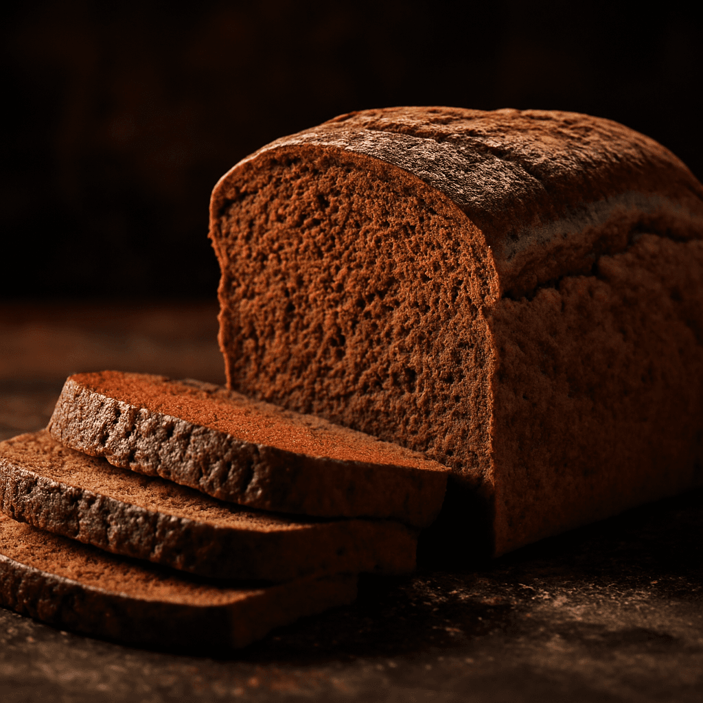 Pumpernickel Bread - freshly baked bread
