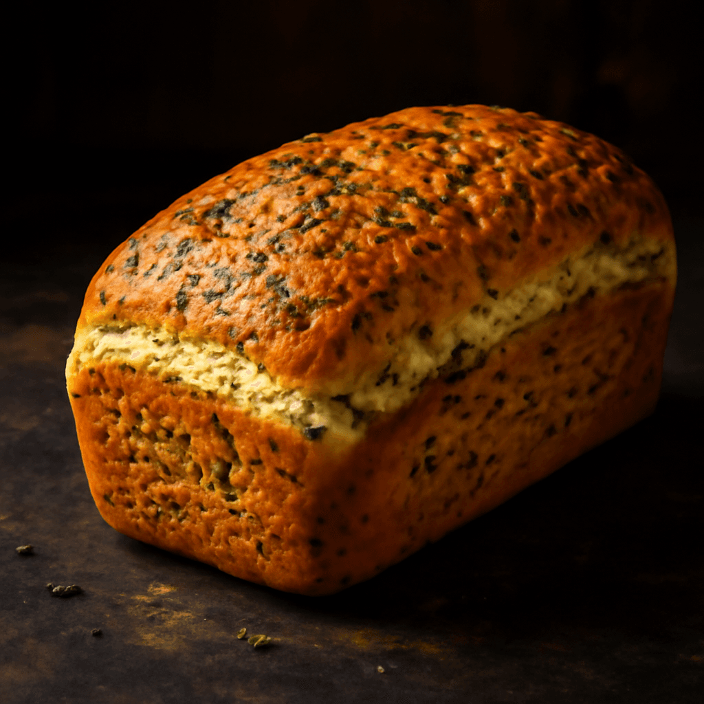 Savoury Herb Yeast Bread - freshly baked bread