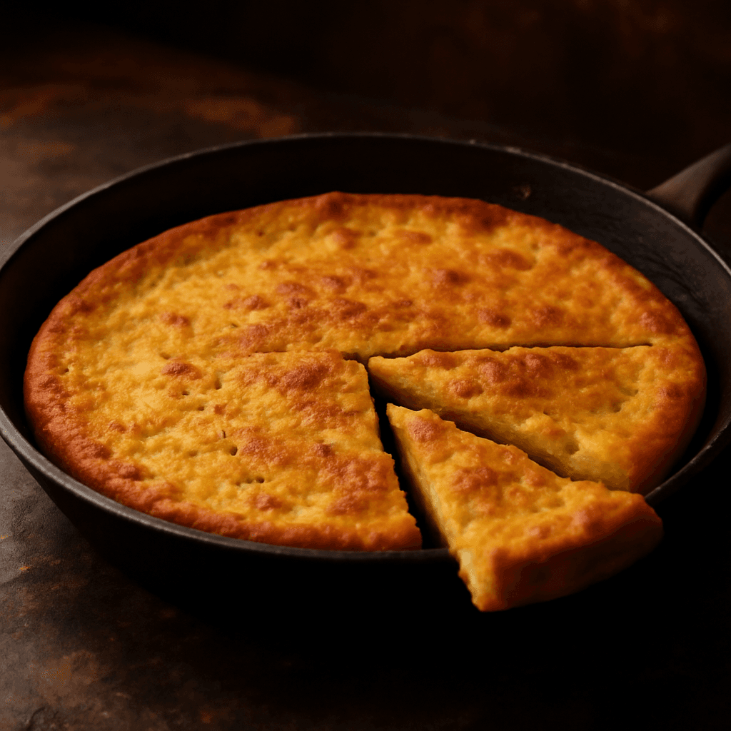 Socca (Chickpea Flour Flatbread) - freshly baked bread