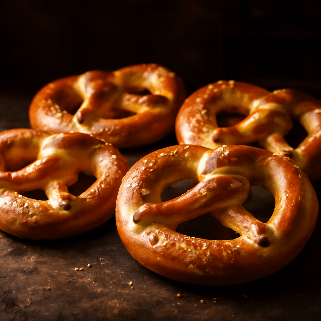 Soft Pretzels - freshly baked bread