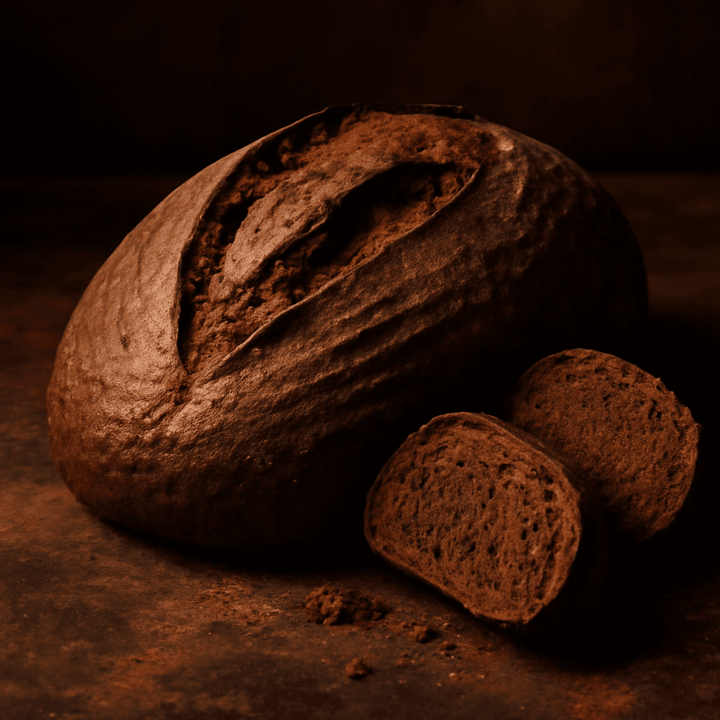 Sourdough Pumpernickel - freshly baked bread
